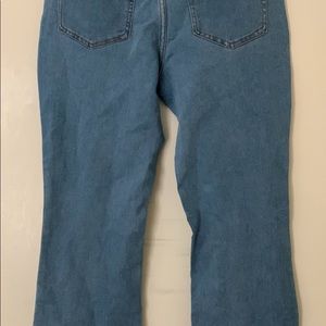 Mid rise denim jeans